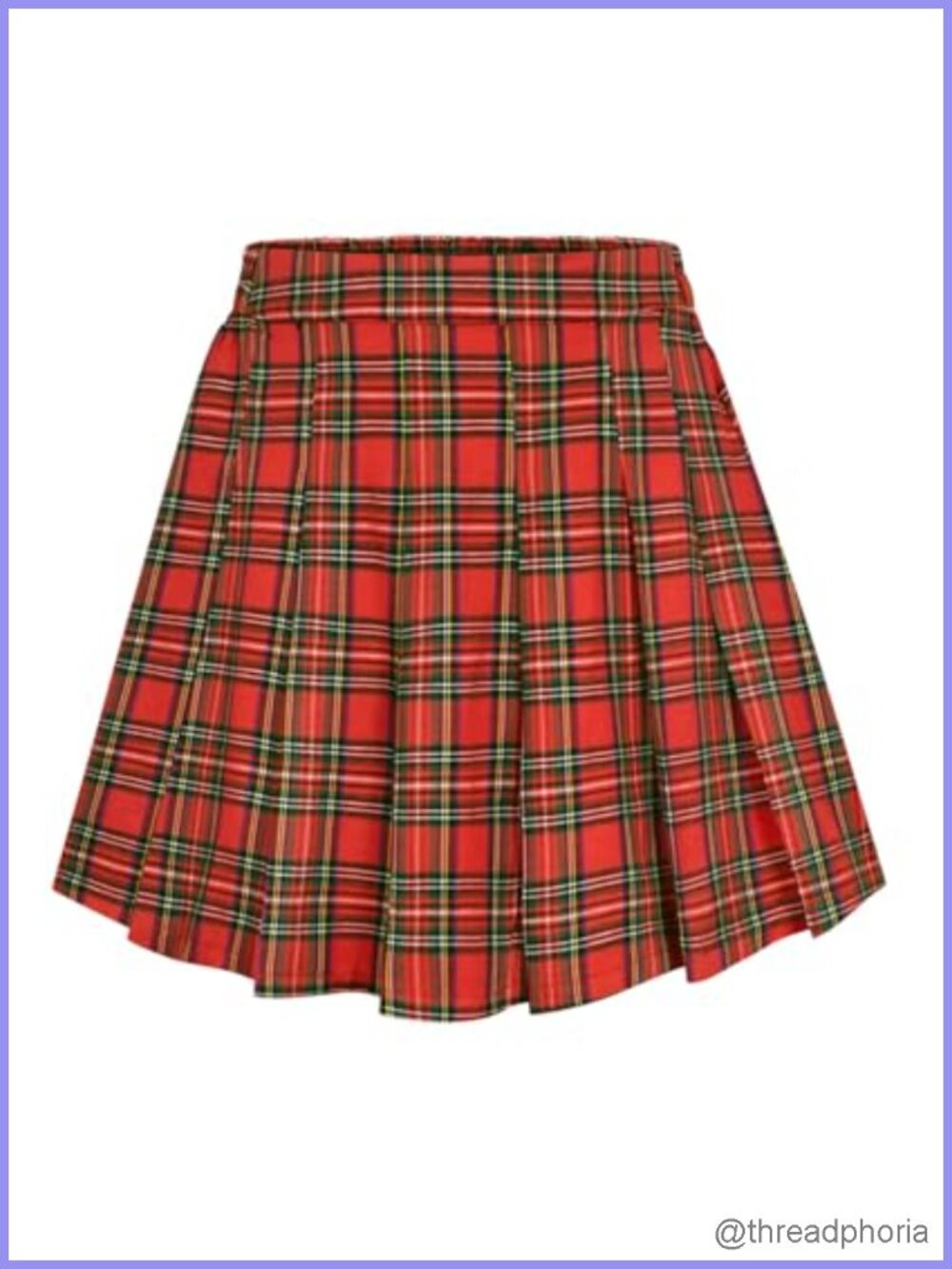 Plus Size A-Line Skater Skirt with Hidden Zipper and Buttons, XL-5XL